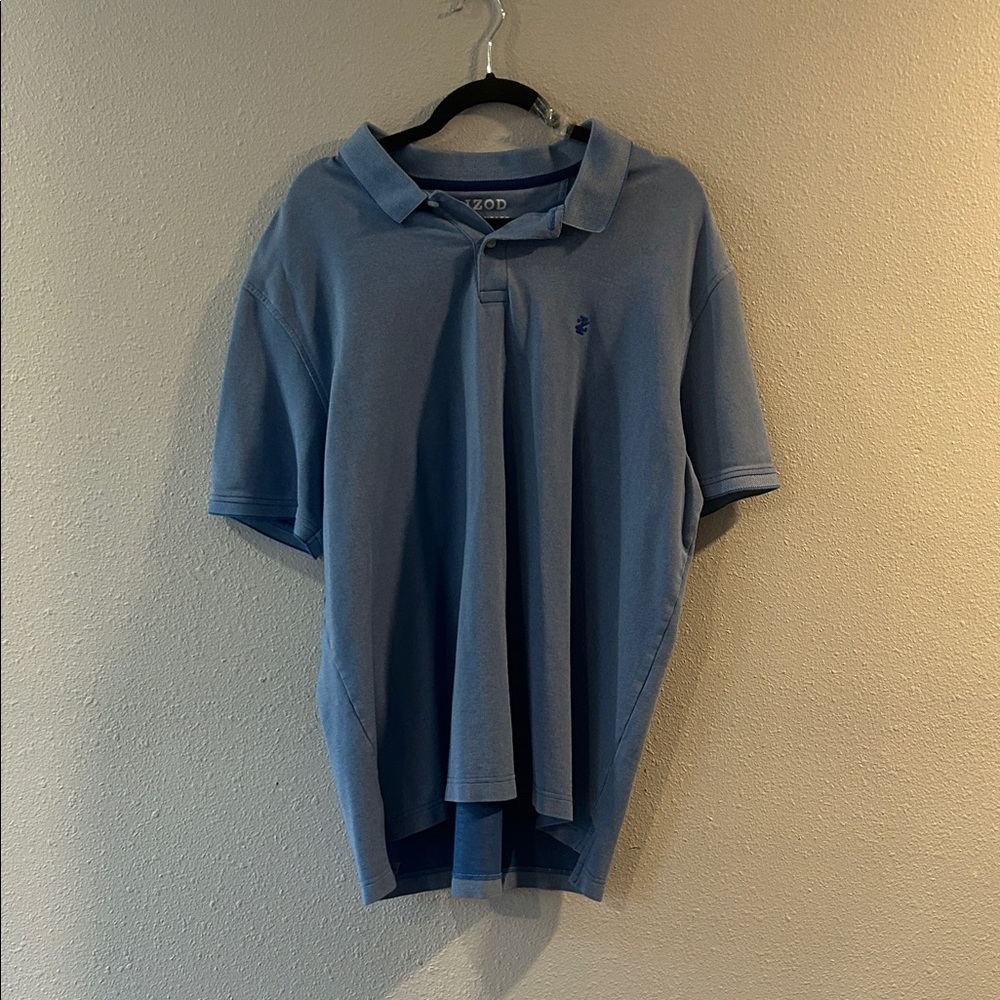Izod Advantage Performance Natural Stretch Men's Light Blue Polo Shirt XXL